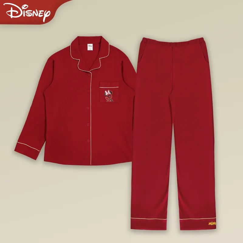 Disney Mickey Series Pajama Set Unisex True Red-1