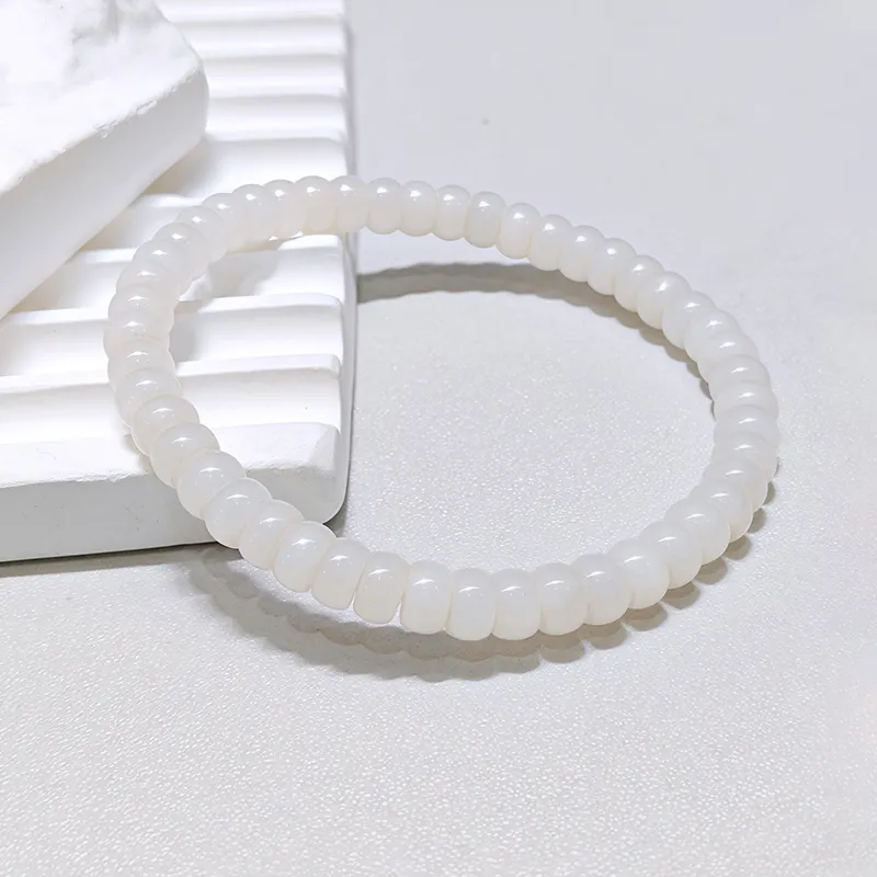 FR Hetian Jade Bracelets White Jade Unisex-1