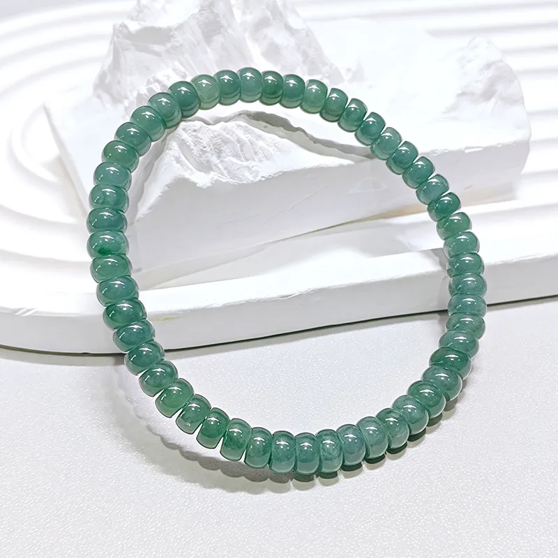 FR Bean Type Jadeite Bracelets Women's-3