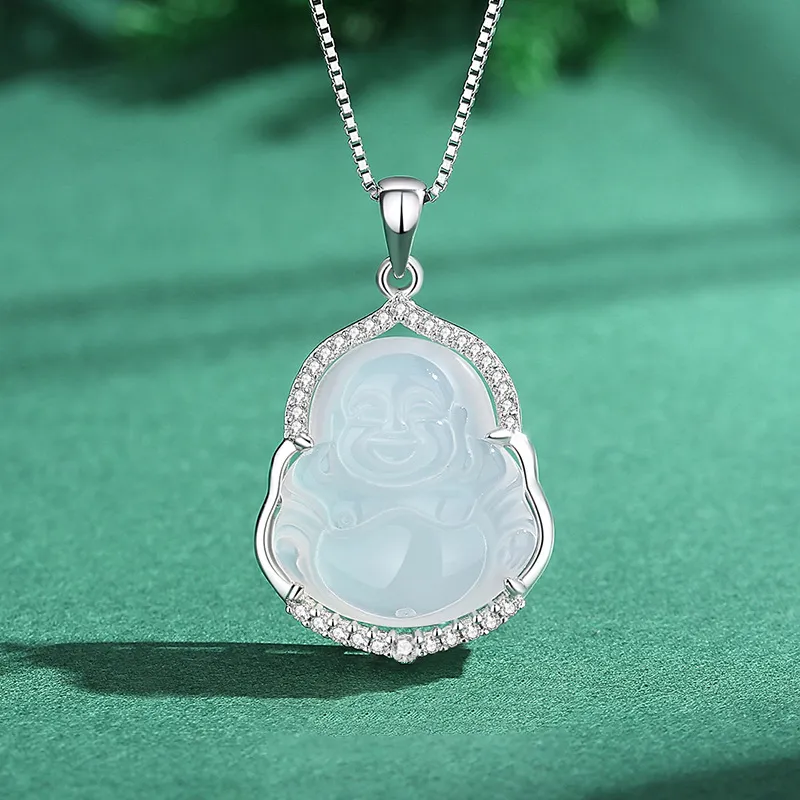 FR Chalcedony Necklaces Women's-1