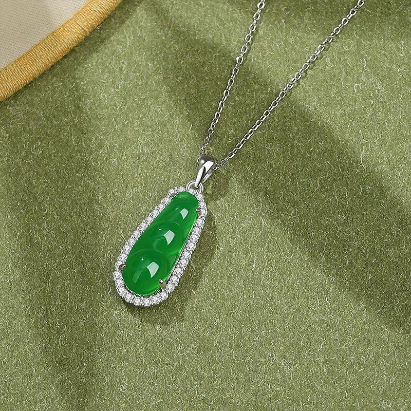 FR Chalcedony Necklaces Women's-3