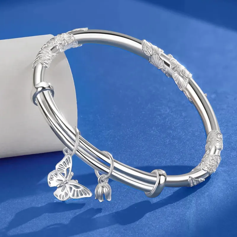 FR S999 Fine Silver Bangles Women's-1