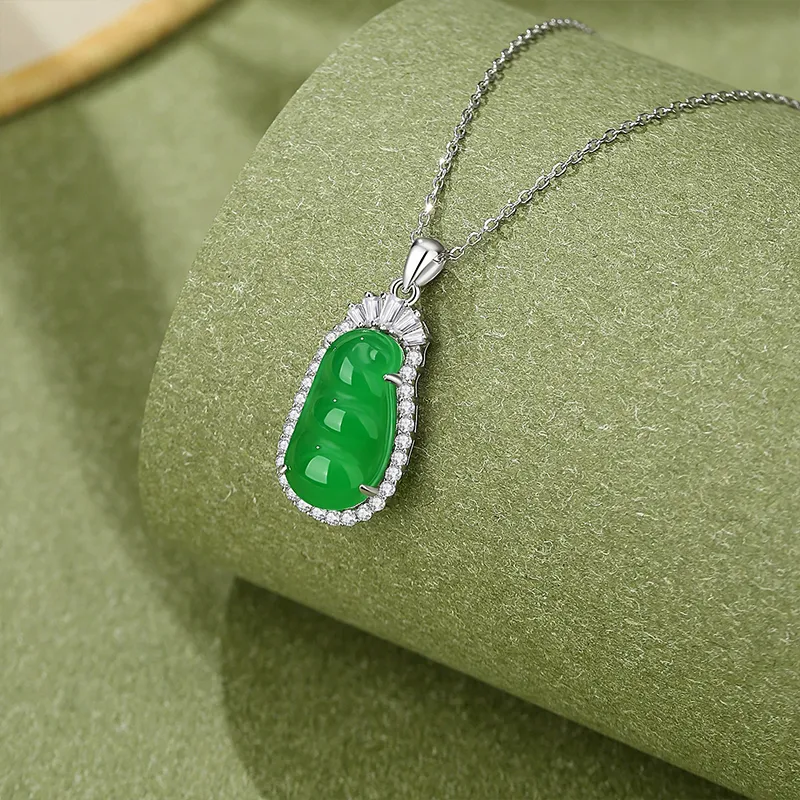 FR Chalcedony Necklaces Women's-3
