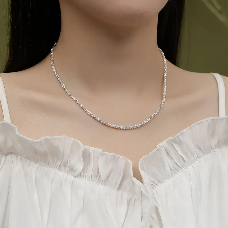 FR Foot Silver 990 Necklaces Unisex-4