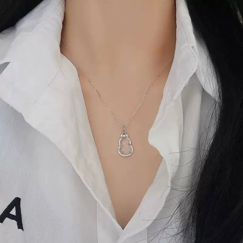 FR Chalcedony Necklaces Women's-4