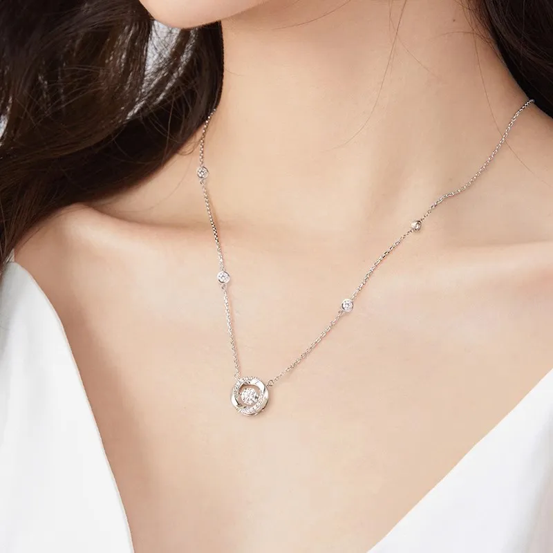 FR S925 Silver Necklaces Women's-3