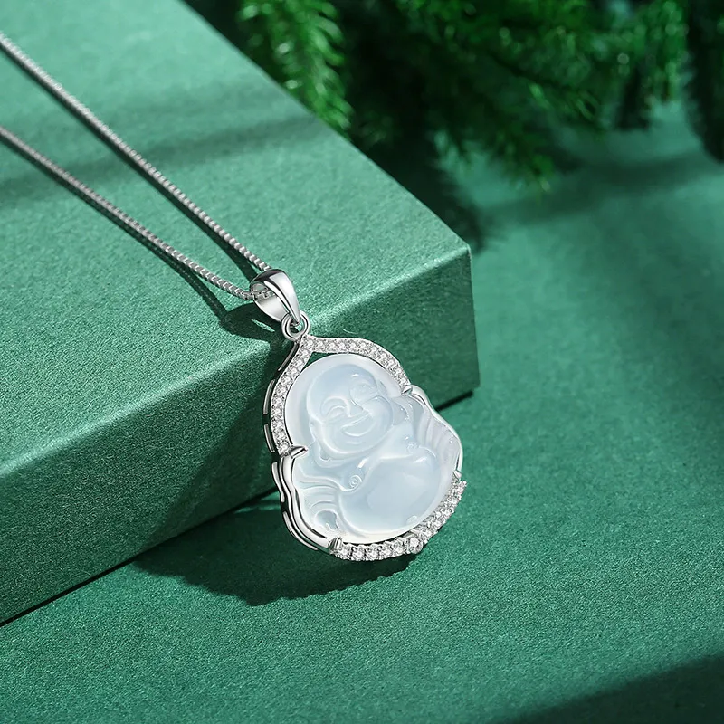 FR Chalcedony Necklaces Women's-2