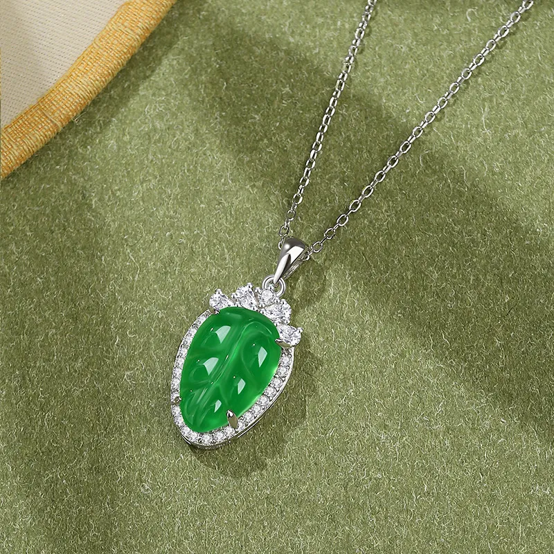 FR Chalcedony Necklaces Women's-2