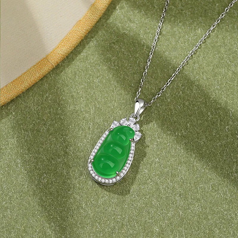 FR Chalcedony Necklaces Women's-2