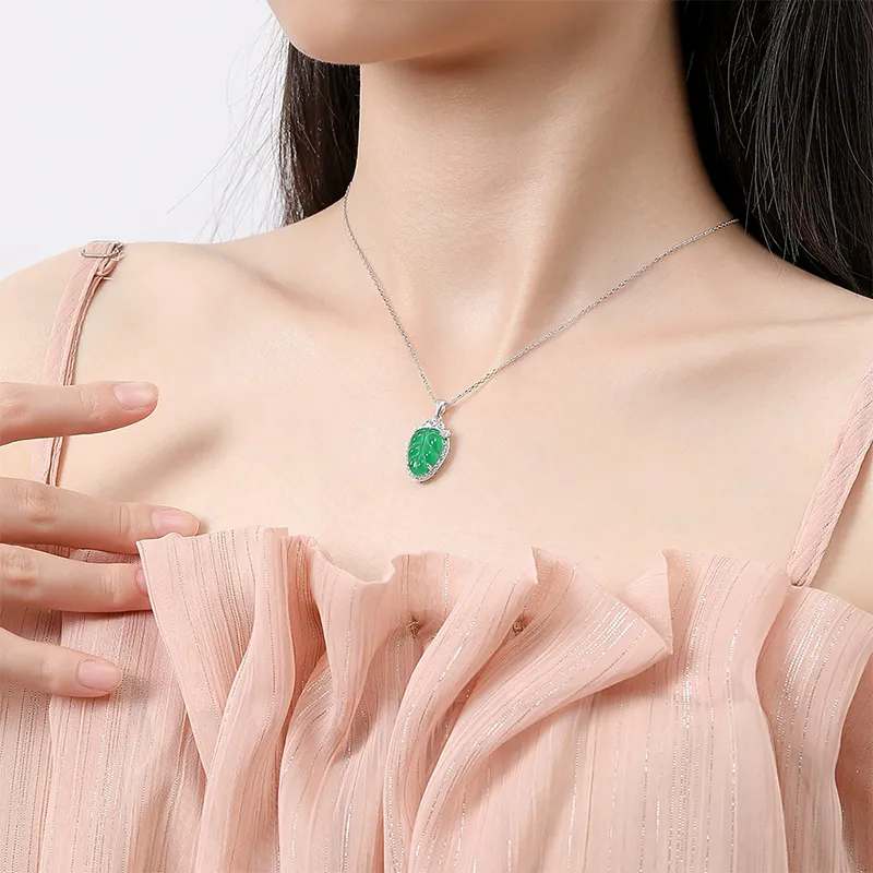 FR Chalcedony Necklaces Women's-4