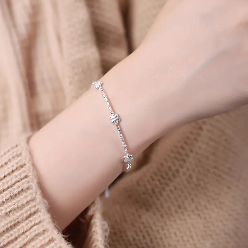 FR 925 Sterling Silver Bracelets Women's-3