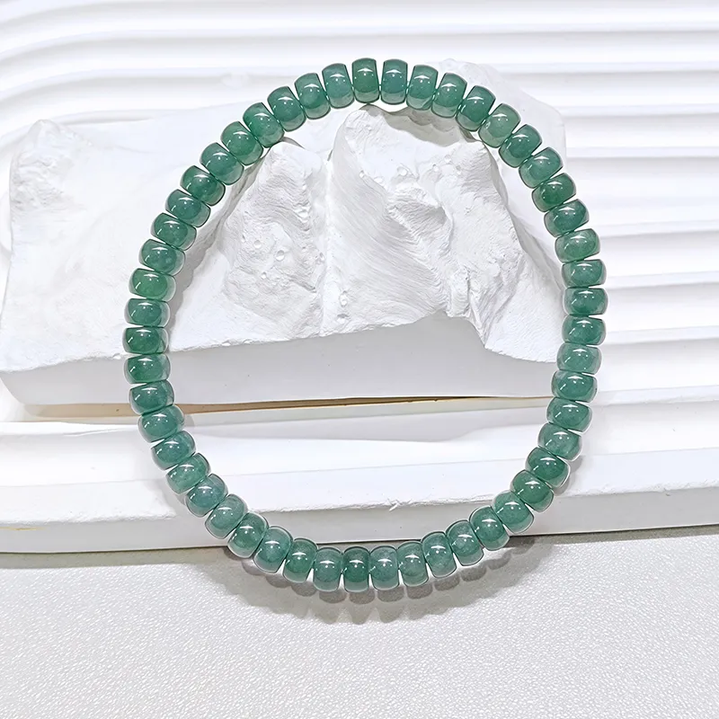 FR Bean Type Jadeite Bracelets Women's-2