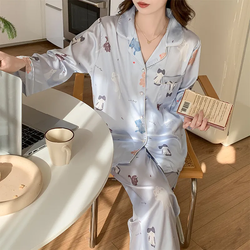 Sleeping Beauty Pajama Set Women's Pink Blue-3