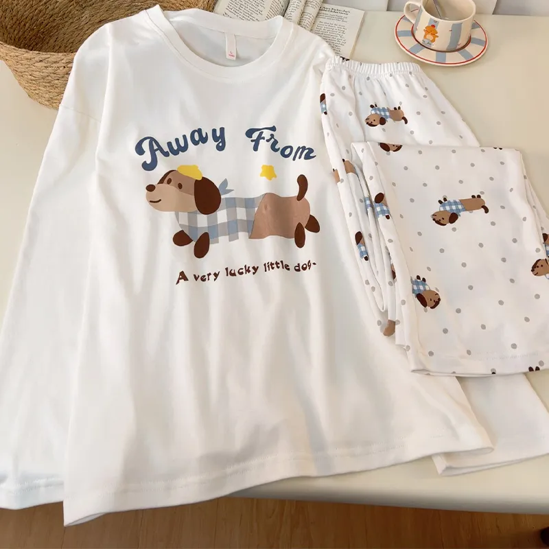 Sleeping Beauty Pajama Set Women's White-2