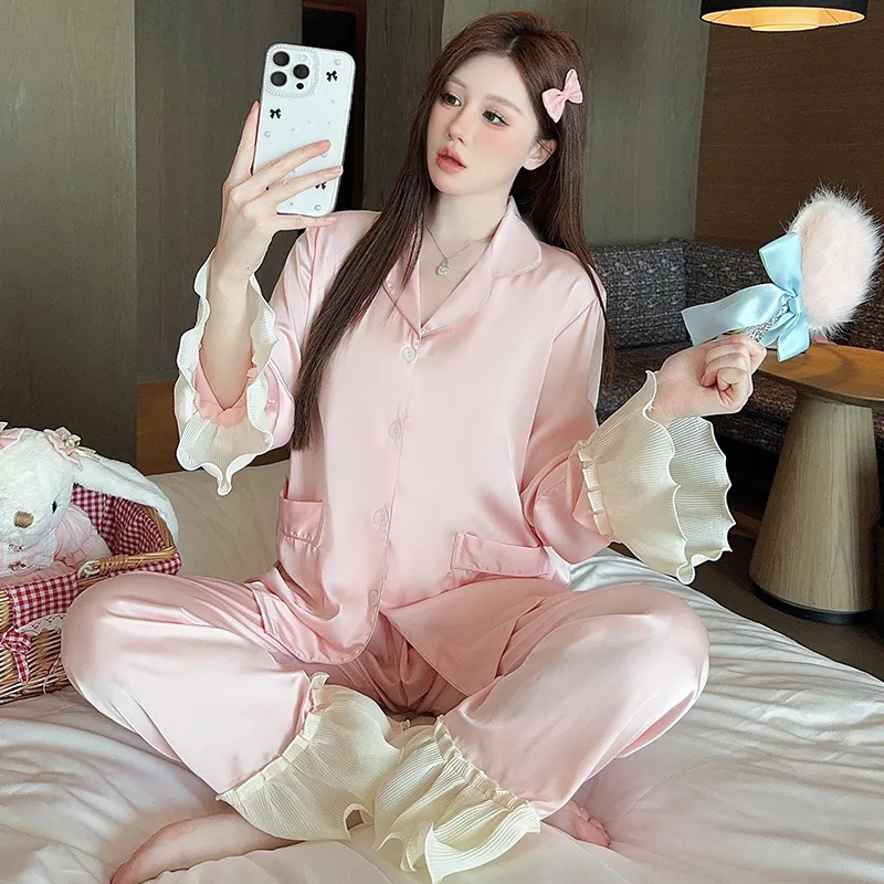 Sleeping Beauty Pajama Set Women's Pink-3