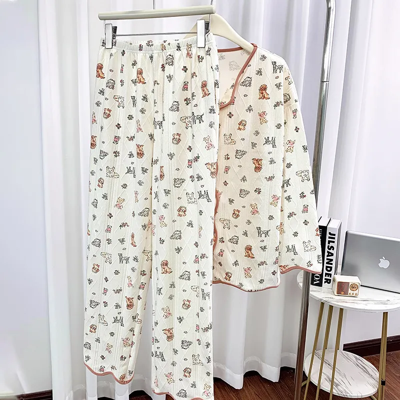 Sleeping Beauty Pajama Set Women's White-2