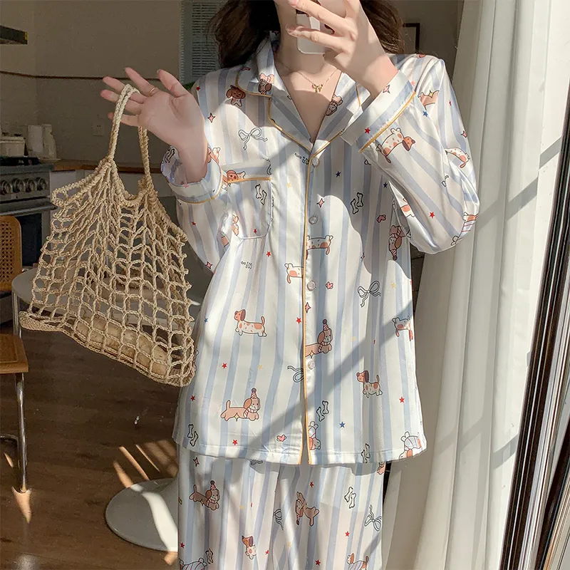 Sleeping Beauty Pajama Set Women's Pink Blue-4