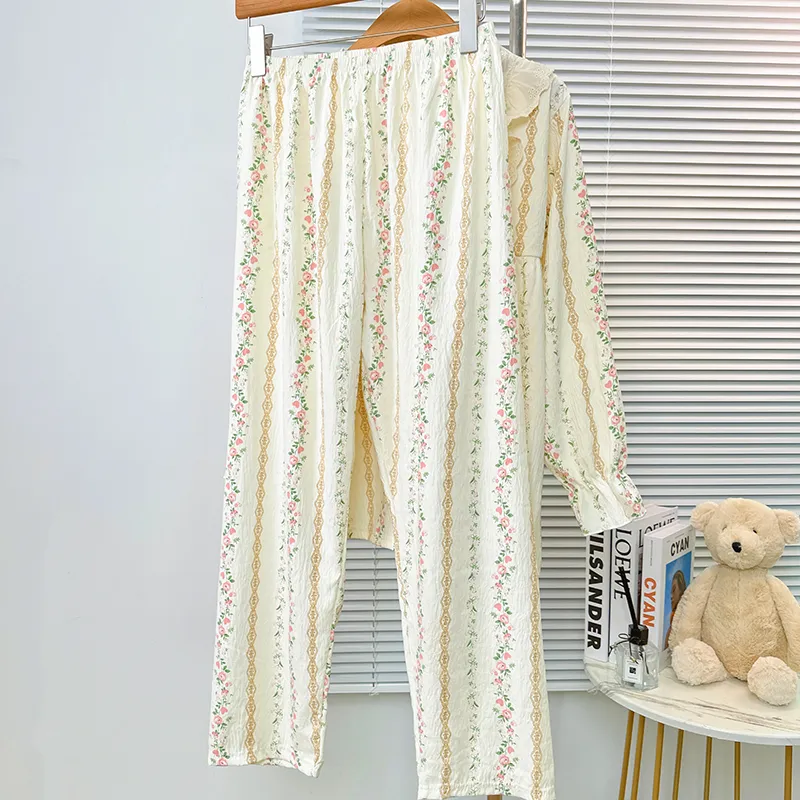 Sleeping Beauty Pajama Set Women's White-6