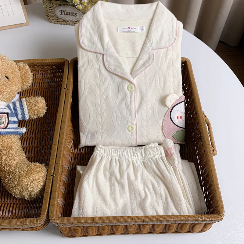 Sleeping Beauty Pajama Set Women's White-6