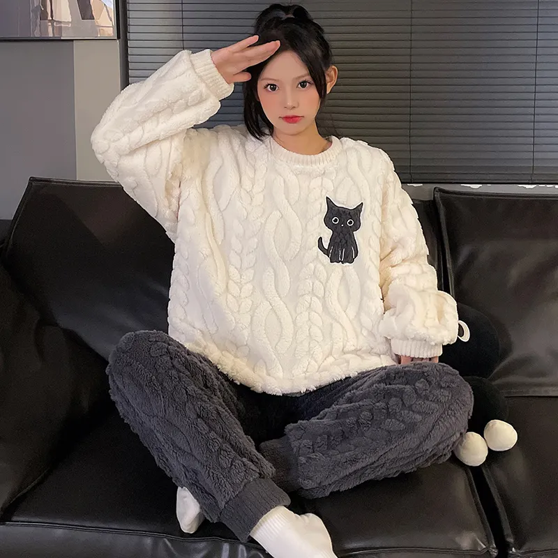 Sleeping Beauty Pajama Set Women's White-2