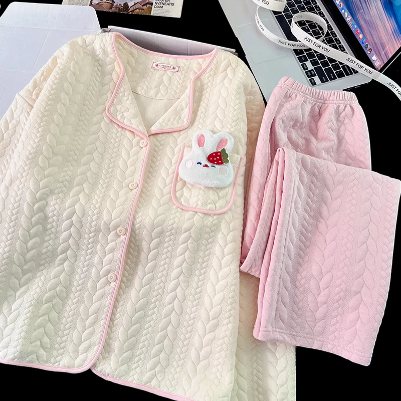 Sleeping Beauty Pajama Set Women's White-3