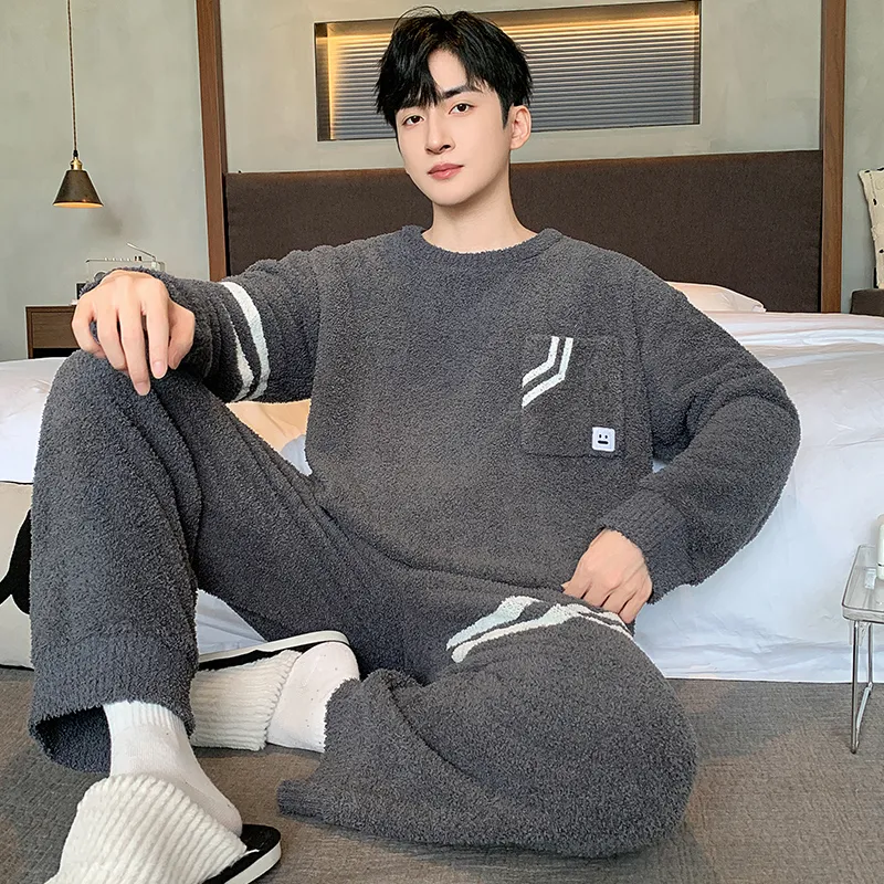 Sleeping Beauty Pajama Set Men's Dark Gray-2