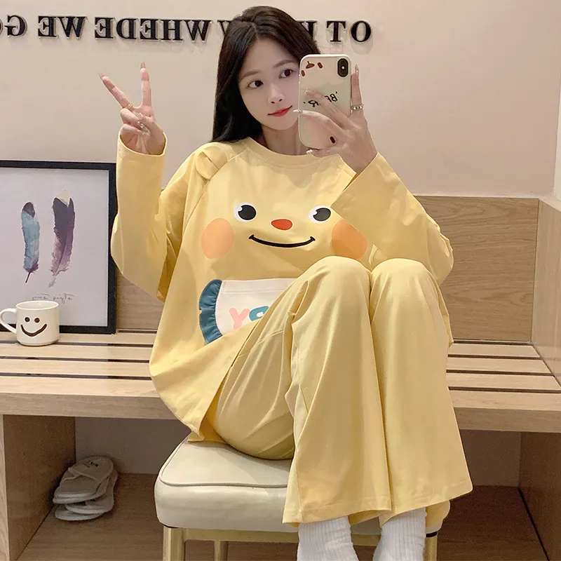 Sleeping Beauty Pajama Set Women's Ginger Yellow-4