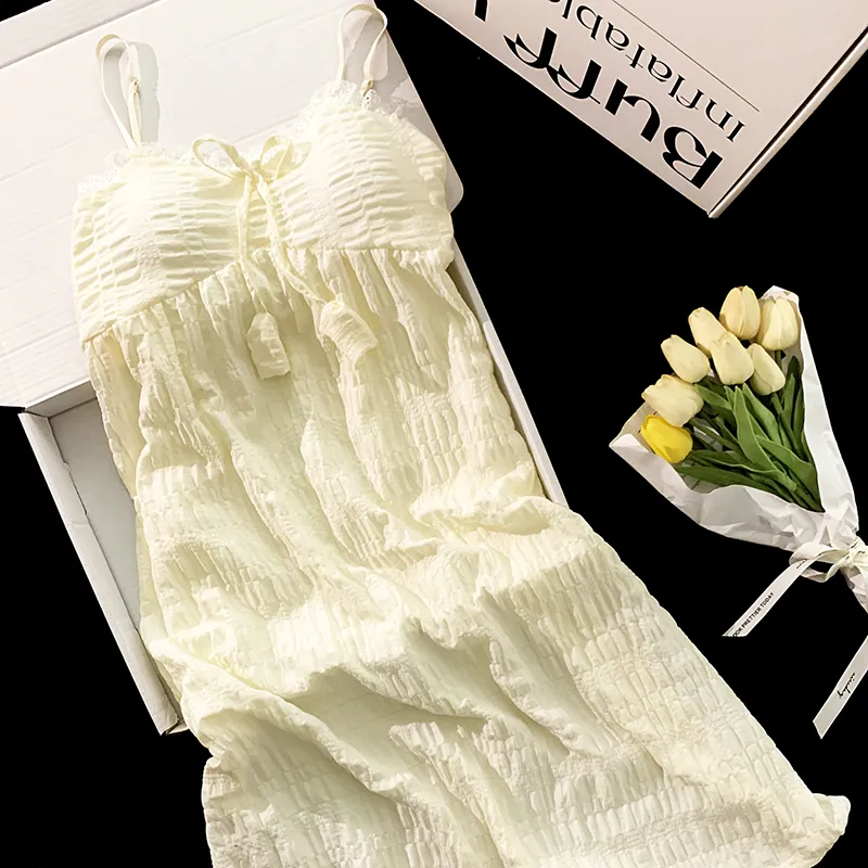Sleeping Beauty Nightgown Women's Light Yellow-5