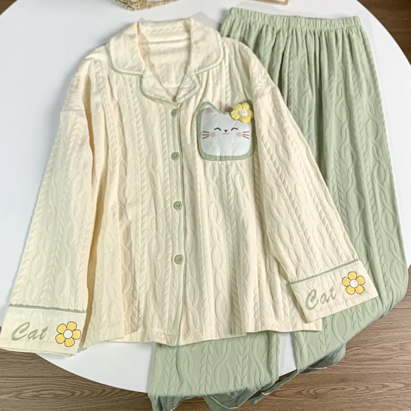 Sleeping Beauty Pajama Set Women's Green-2