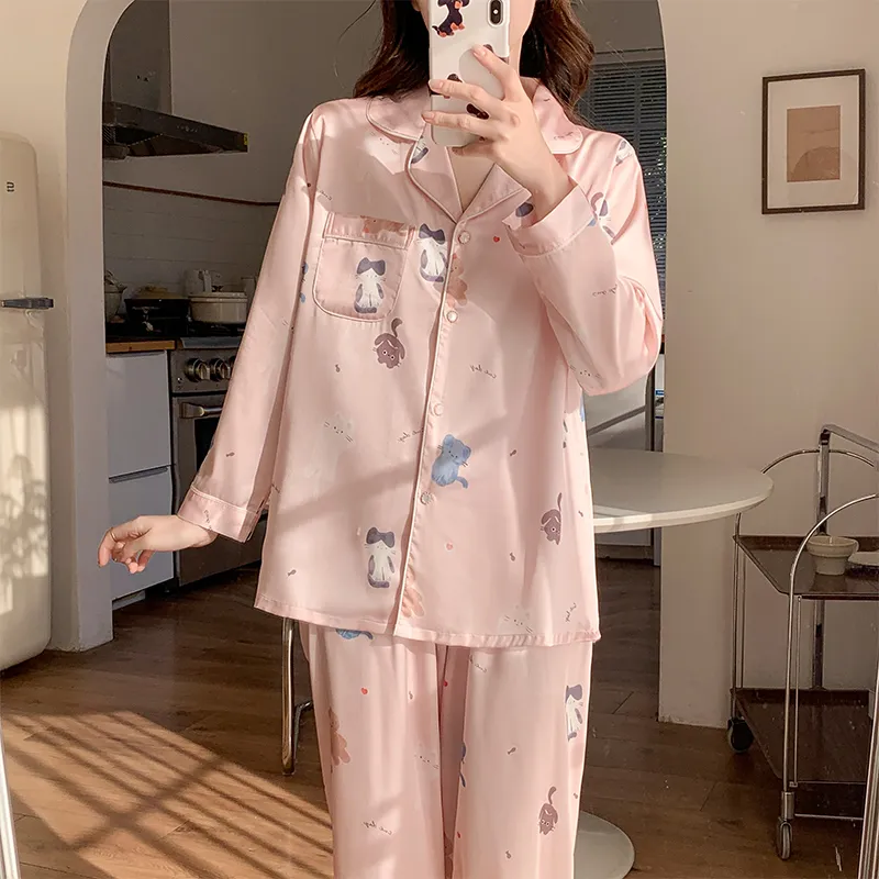 Sleeping Beauty Pajama Set Women's Pink-5