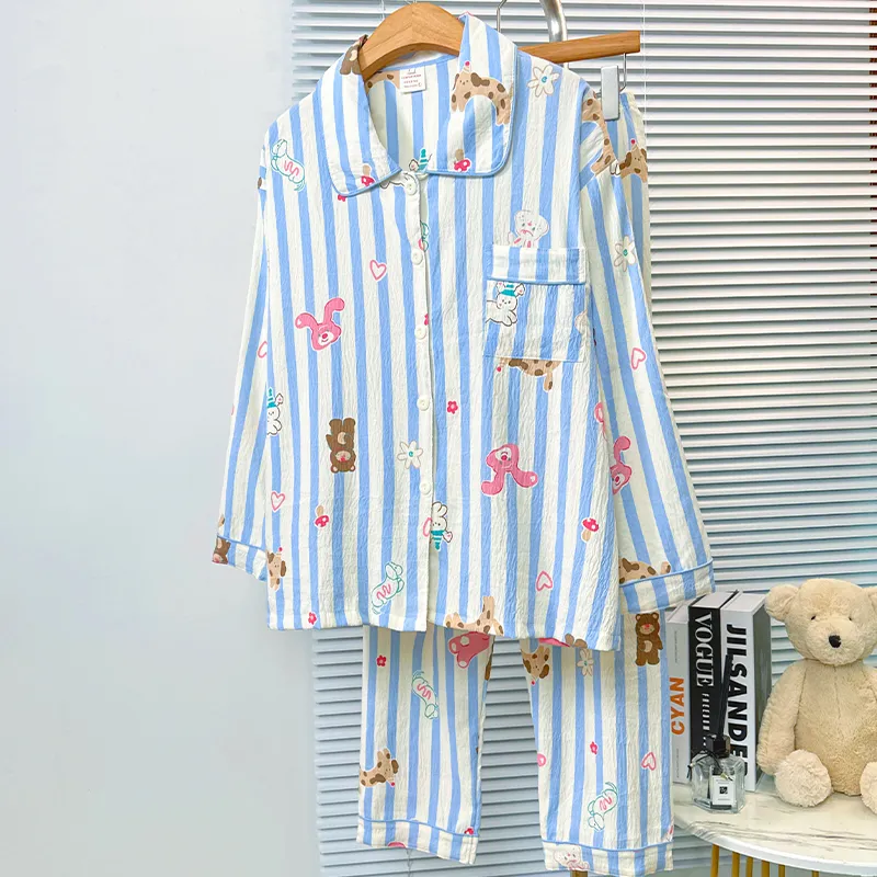 Sleeping Beauty Pajama Set Women's Blue-1