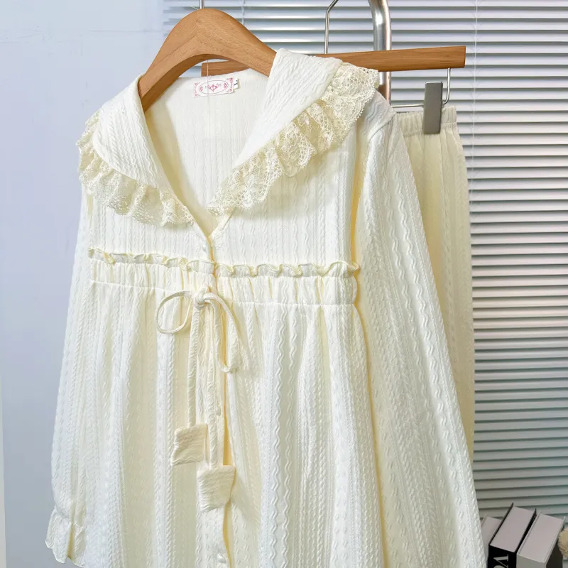 Sleeping Beauty Pajama Set Women's Apricot-3