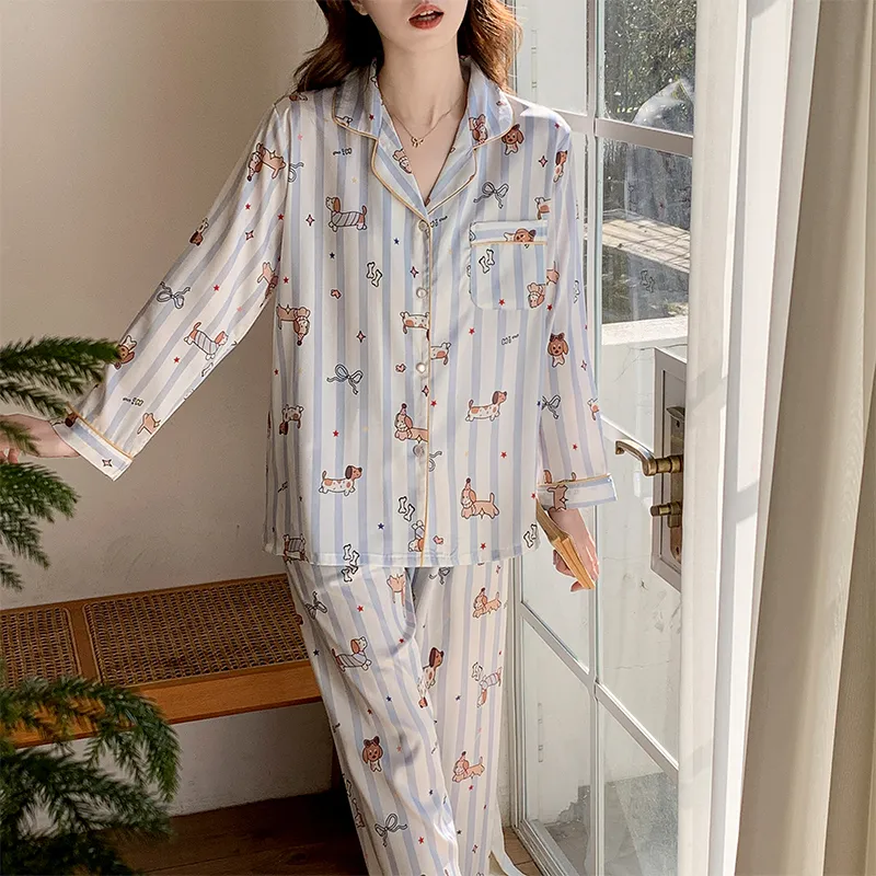 Sleeping Beauty Pajama Set Women's Pink Blue-5