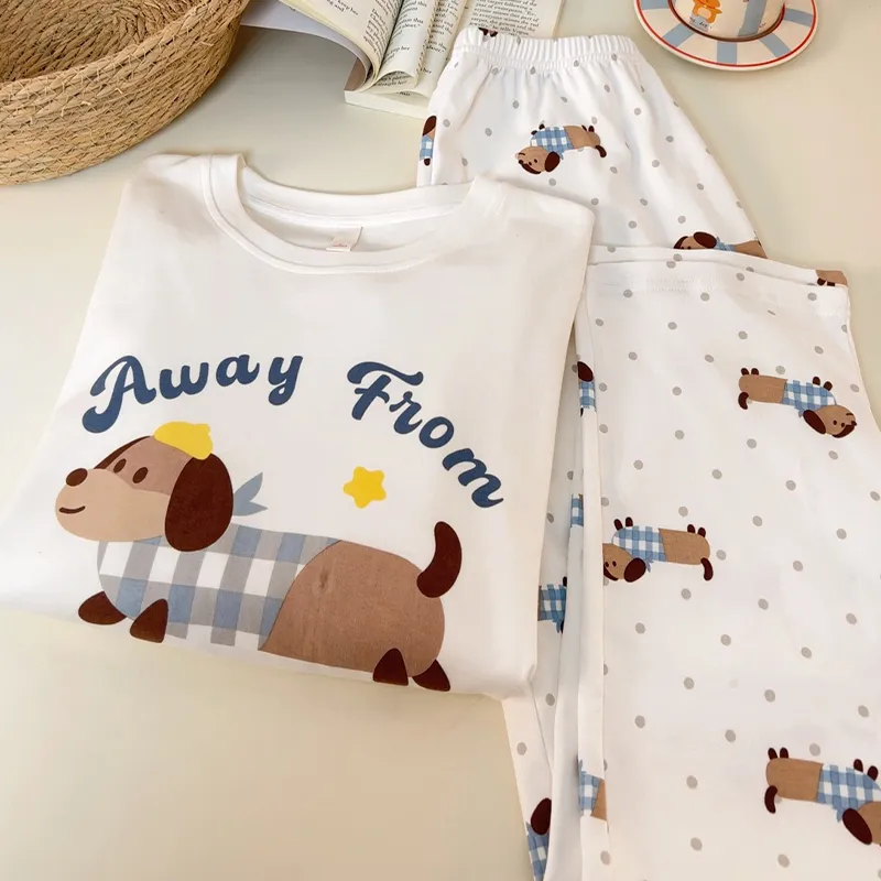 Sleeping Beauty Pajama Set Women's White-1
