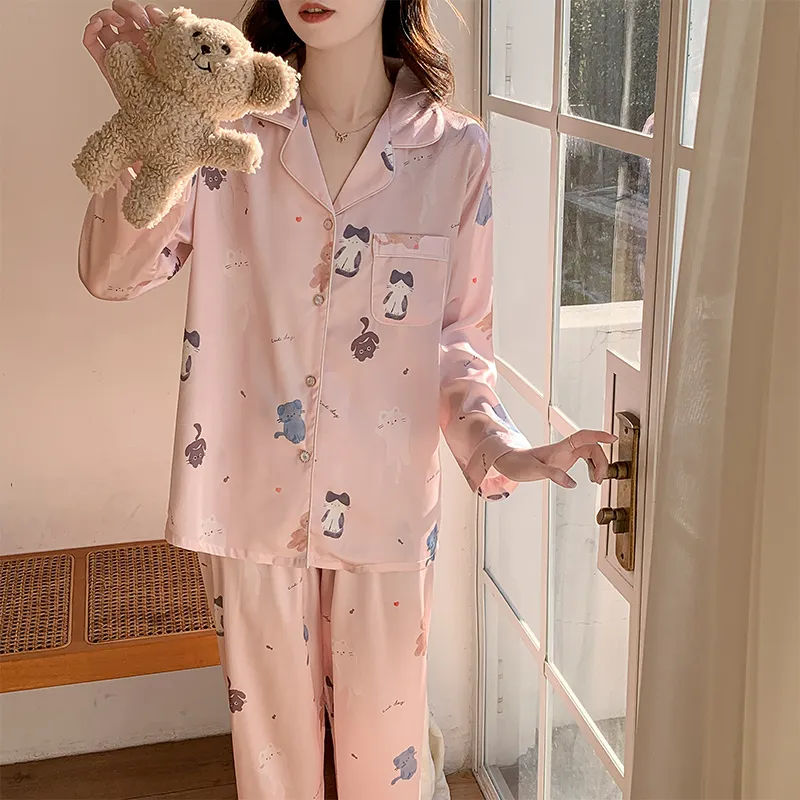 Sleeping Beauty Pajama Set Women's Pink-4