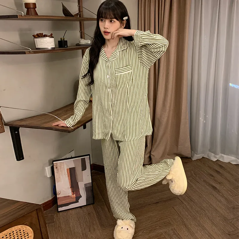 Sleeping Beauty Pajama Set Women's Army Green-1