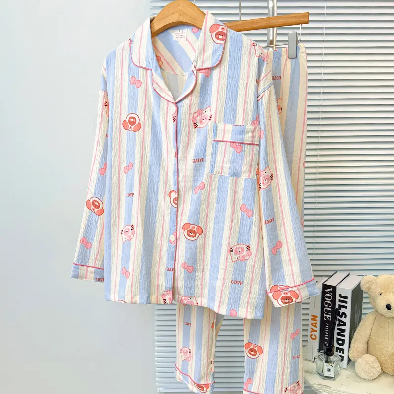 Sleeping Beauty Pajama Set Women's Blue-2