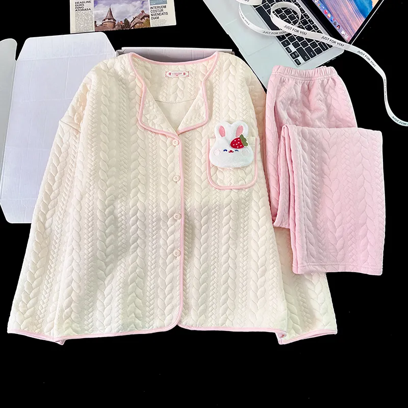 Sleeping Beauty Pajama Set Women's White-1