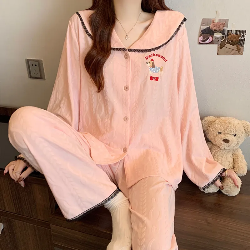 Sleeping Beauty Pajama Set Women's Pink-5