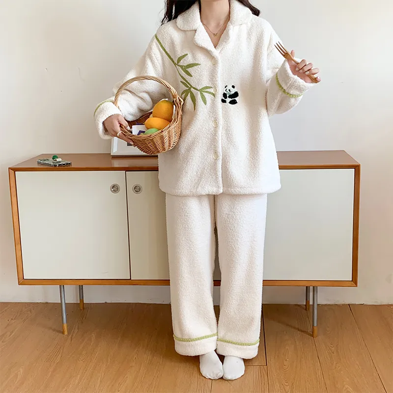 Sleeping Beauty Pajama Set Women's Ecru-5