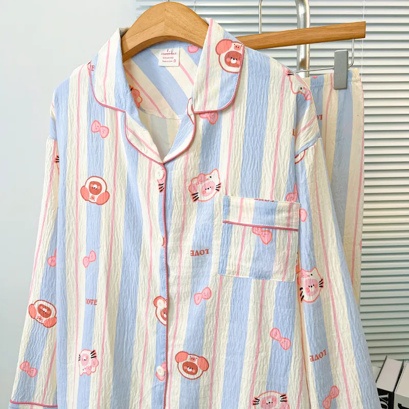 Sleeping Beauty Pajama Set Women's Blue-4