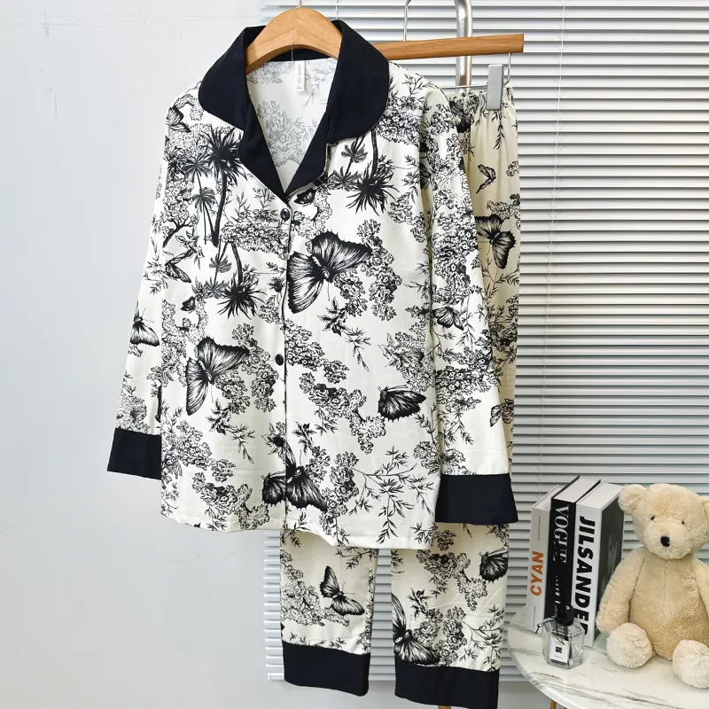 Sleeping Beauty Pajama Set Women's Black-4