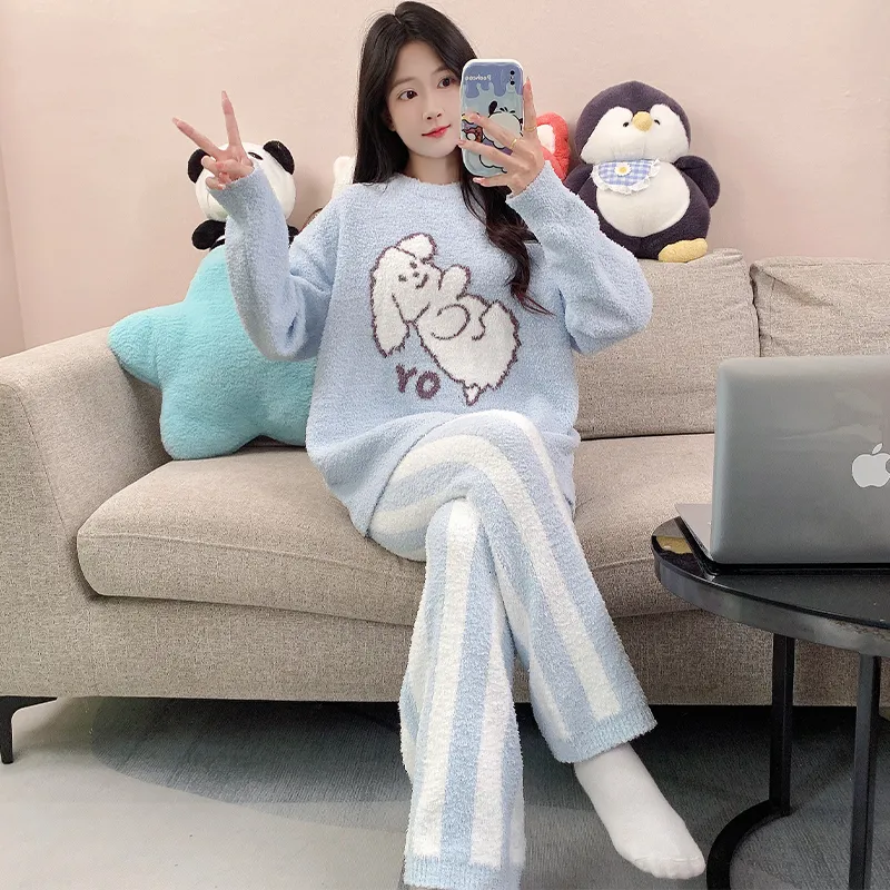 Sleeping Beauty Pajama Set Women's Blue-1