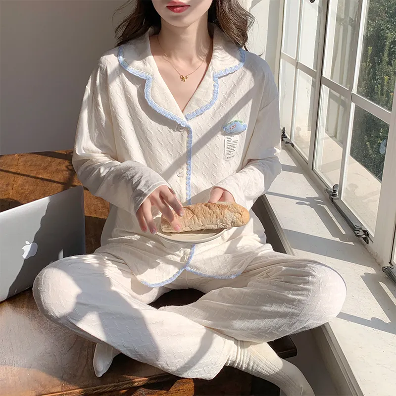 Sleeping Beauty Pajama Set Women's White-2