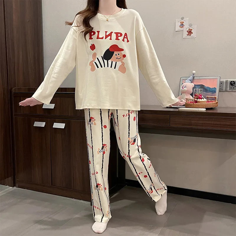 Sleeping Beauty Pajama Set Women's Ecru-5