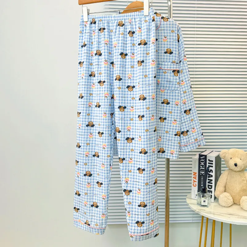 Sleeping Beauty Pajama Set Women's Blue-4
