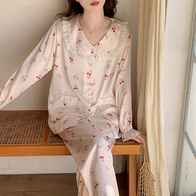Sleeping Beauty Pajama Set Women's Pink-3