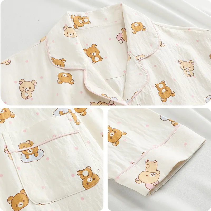 Sleeping Beauty Pajama Set Women's Ivory-4