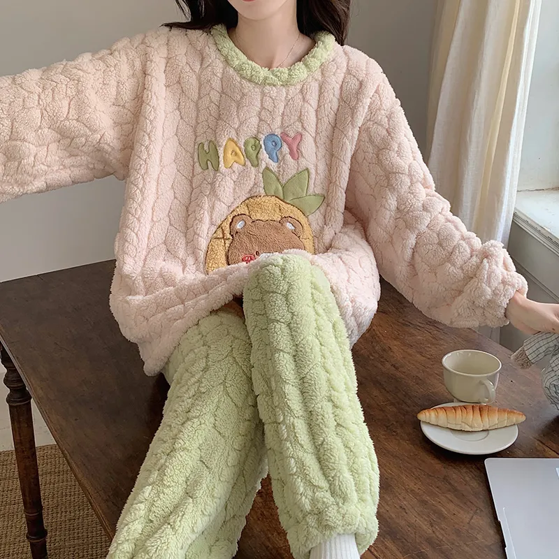 Sleeping Beauty Pajama Set Women's Light Green-4