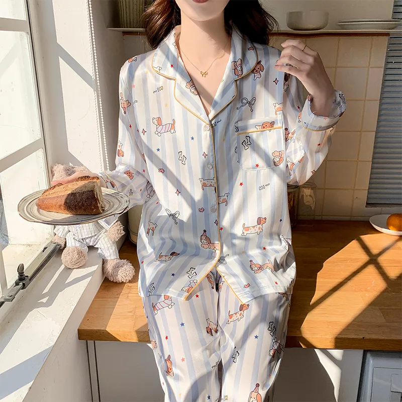 Sleeping Beauty Pajama Set Women's Pink Blue-3